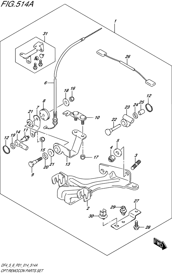 Opt:remocon parts set
