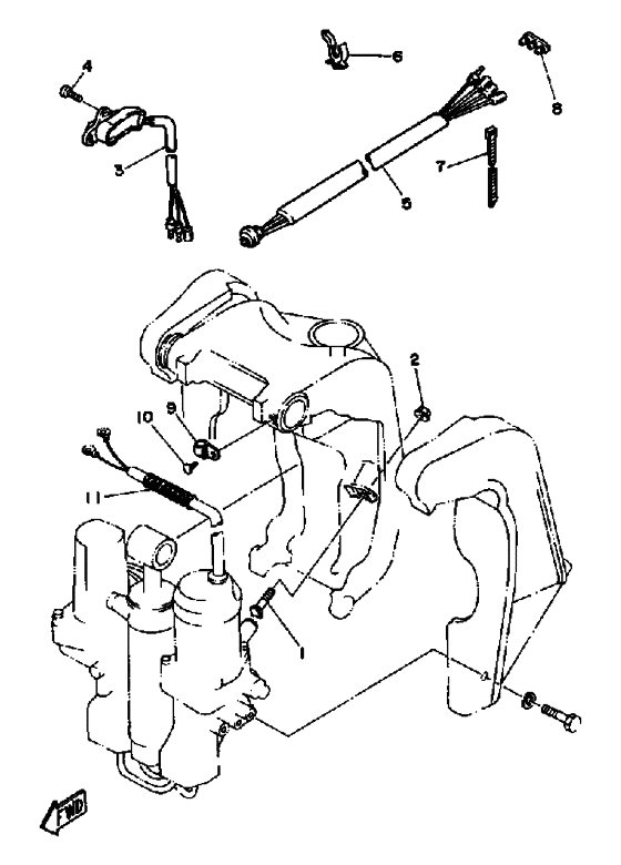 Power trim tilt sender