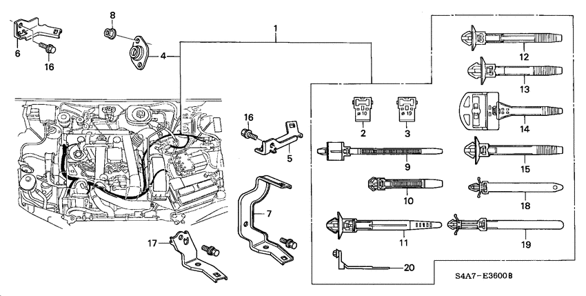 Engine wire harness