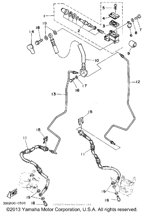 Front master cylinder