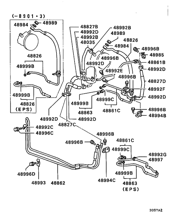 Power steering oil line