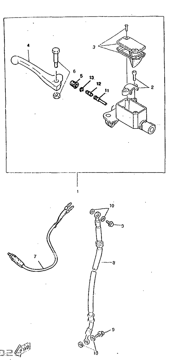 Front master cylinder