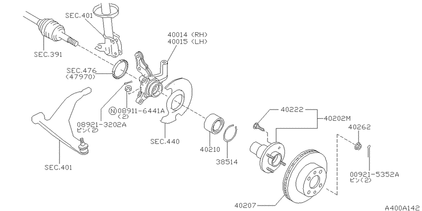 Front axle