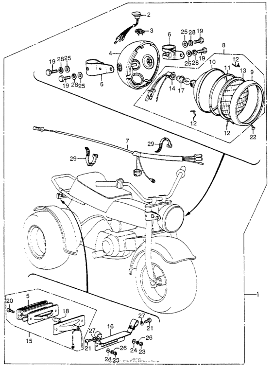 Headlight + taillight