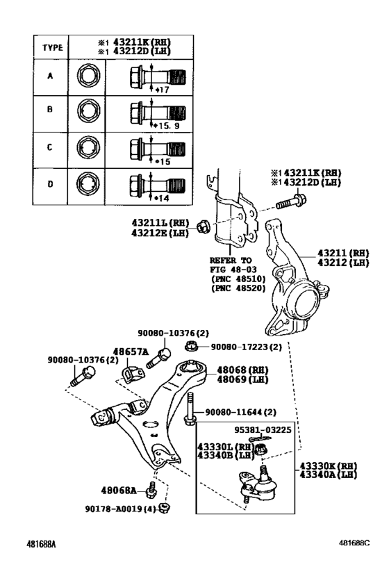 Front Axle Arm & Steering Knuckle
