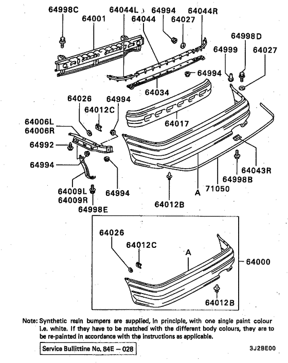 Rear bumper & support