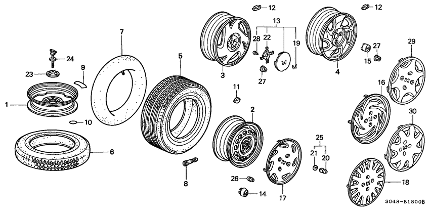 Tire/wheel disks