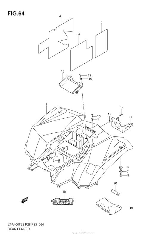 Rear Fender (Lt-A400Fz E28)