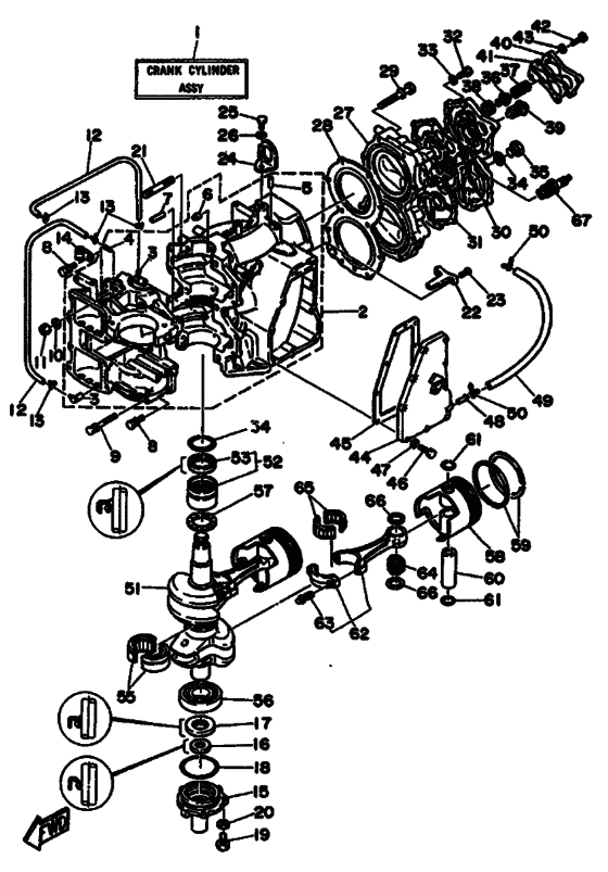 Cylinder & crankcase