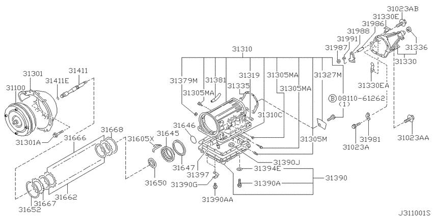 Torque converter,housing & case