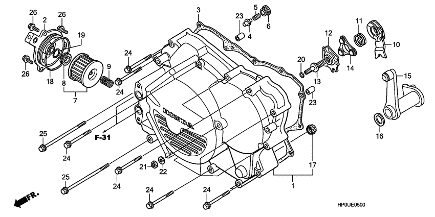 Front crankcase cover