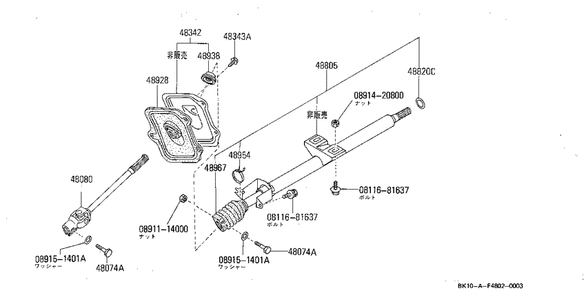 Steering column