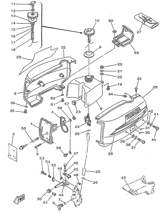 Capot, section dalimentation