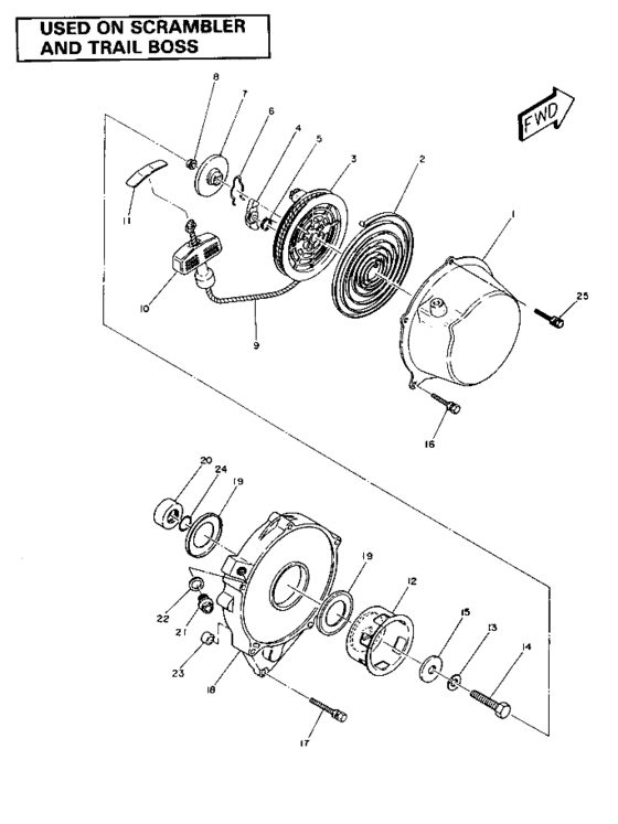 Recoil starter assembly