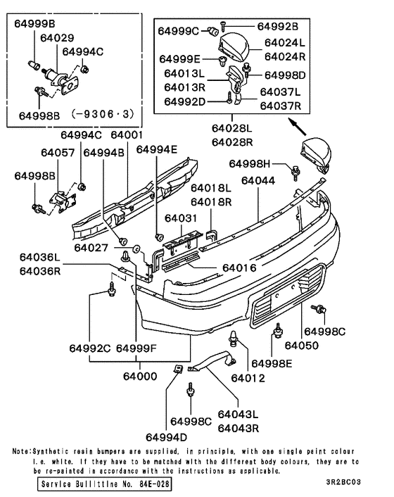 Rear bumper & support