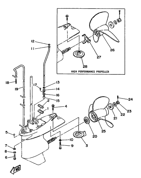 Lower casing. drive 2