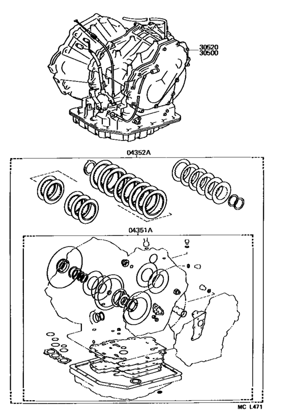 Transaxle Or Transmission Assy & Gasket Kit (Atm)