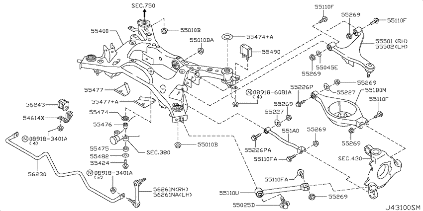Rear suspension