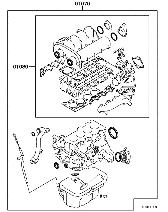 Engine overhaul gasket kit