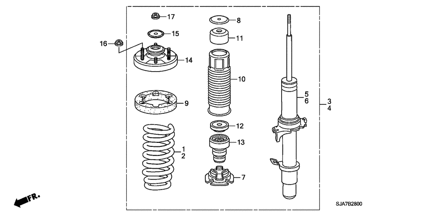 Front shock absorber