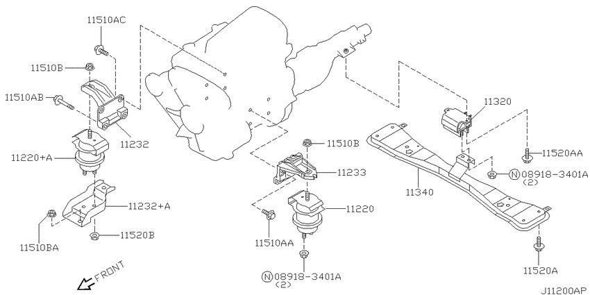 Engine & transmission   mounting