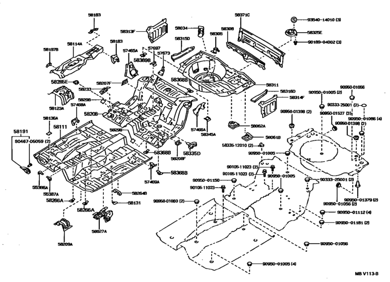 Floor Pan & Lower Back Panel