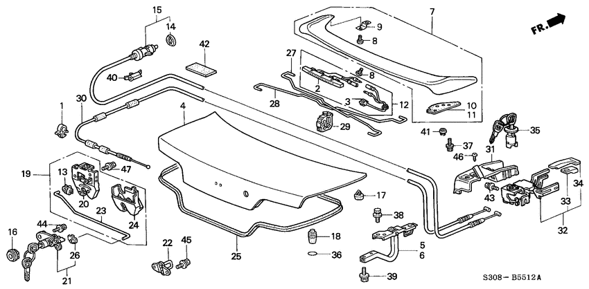 Trunk lid
