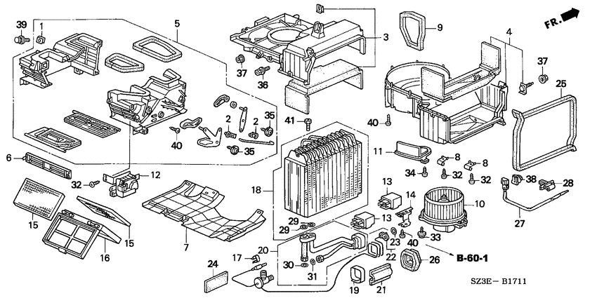 Heater blower