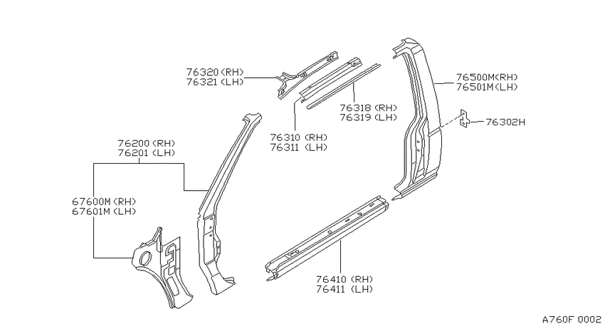 Body side panel