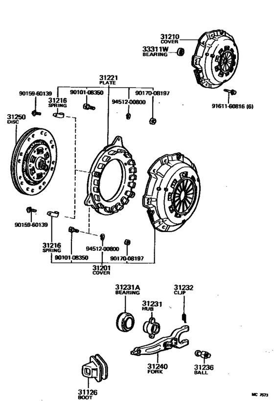 Clutch & Release Fork