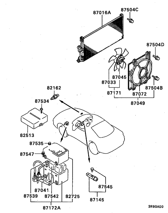 A/c condenser, piping