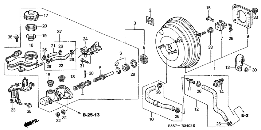 Brake master cylinder/ master power