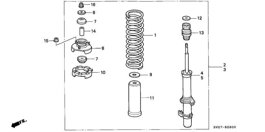 Front shock absorber