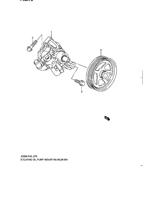 Steering oil pump mounting