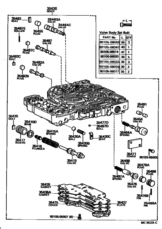 Valve Body & Oil Strainer (Atm)