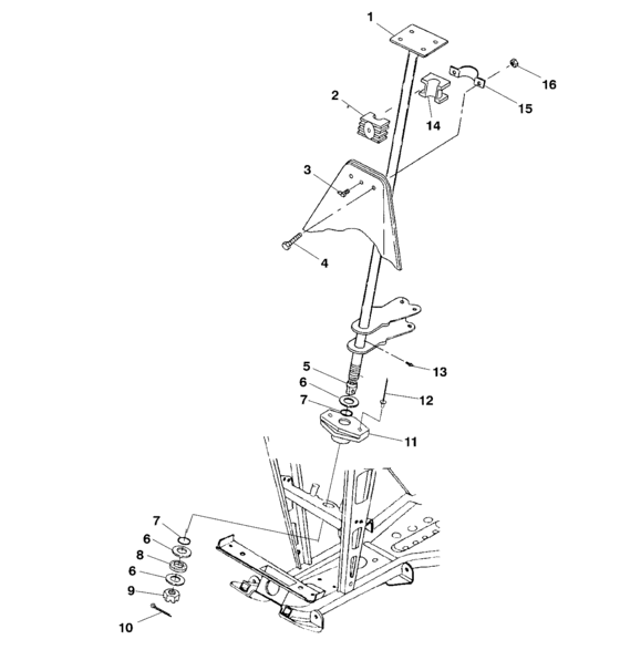 Steering post