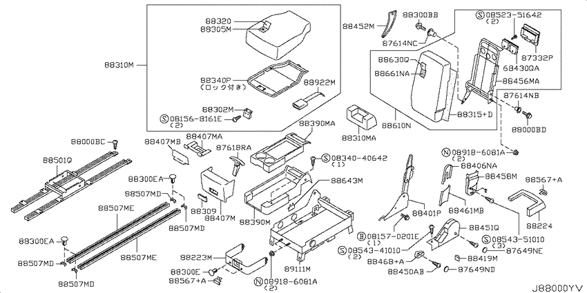 Rear seat