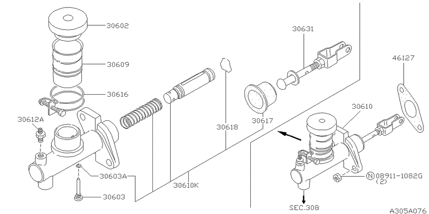 Clutch master cylinder