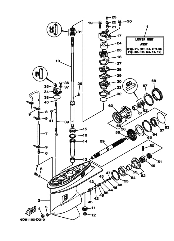 Lower casing & drive 1