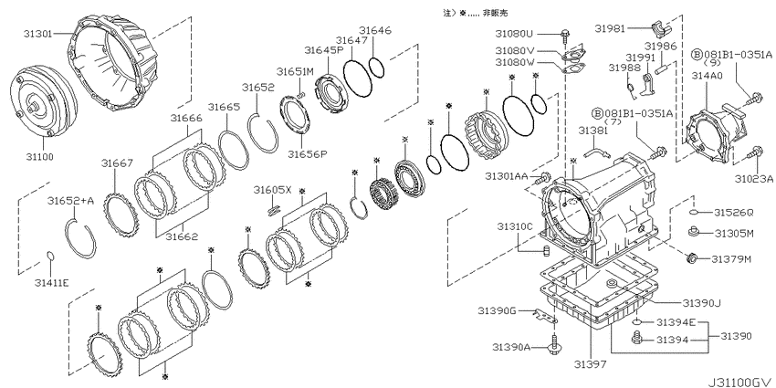 Torque converter,housing & case