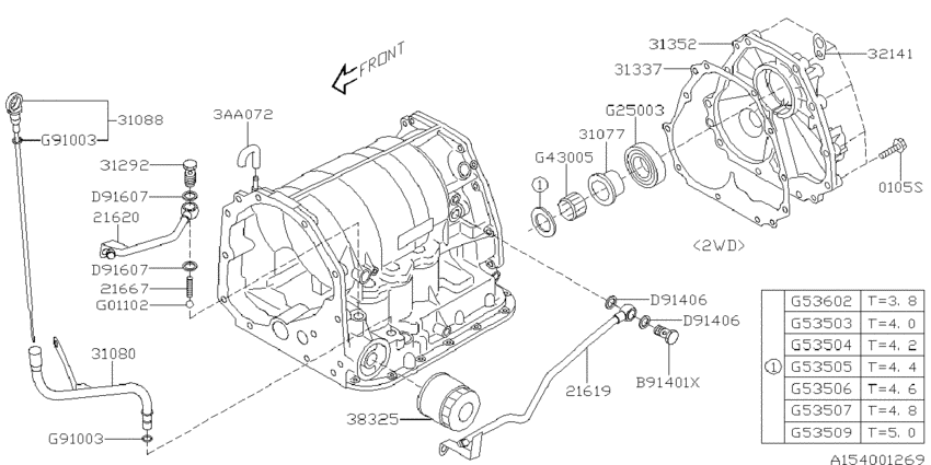 At, transmission case