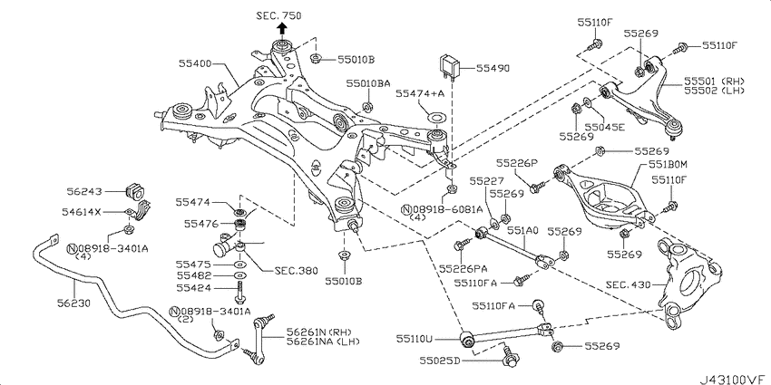 Rear suspension
