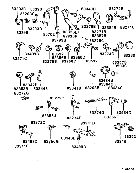 Wiring & attaching parts