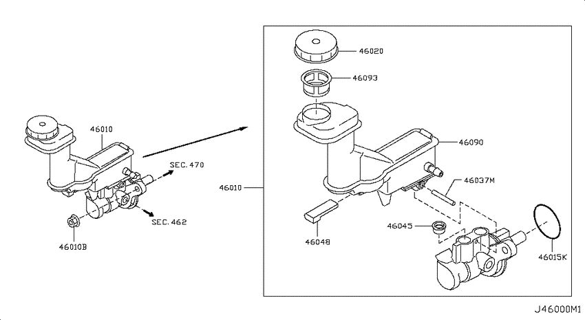 Brake master cylinder