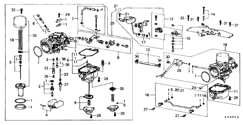 Carburetor components