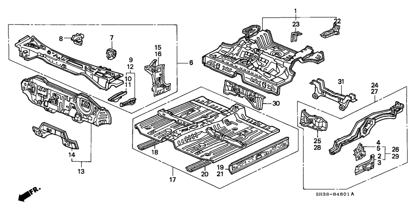 Body structure components