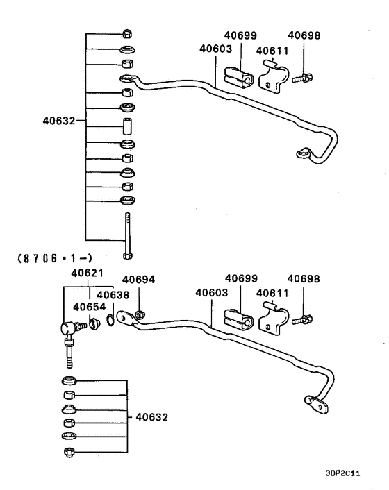 Front susp strut & spring