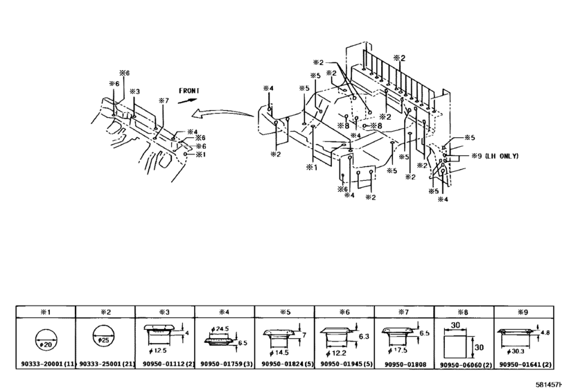 Front Floor Panel & Front Floor Member