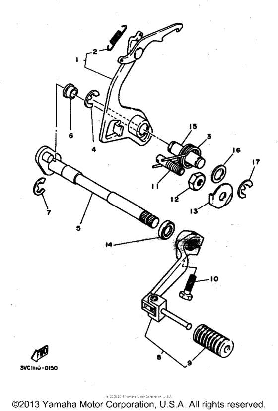 Shift shaft