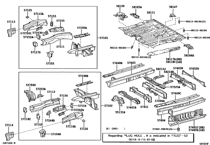 Front Floor Panel & Front Floor Member